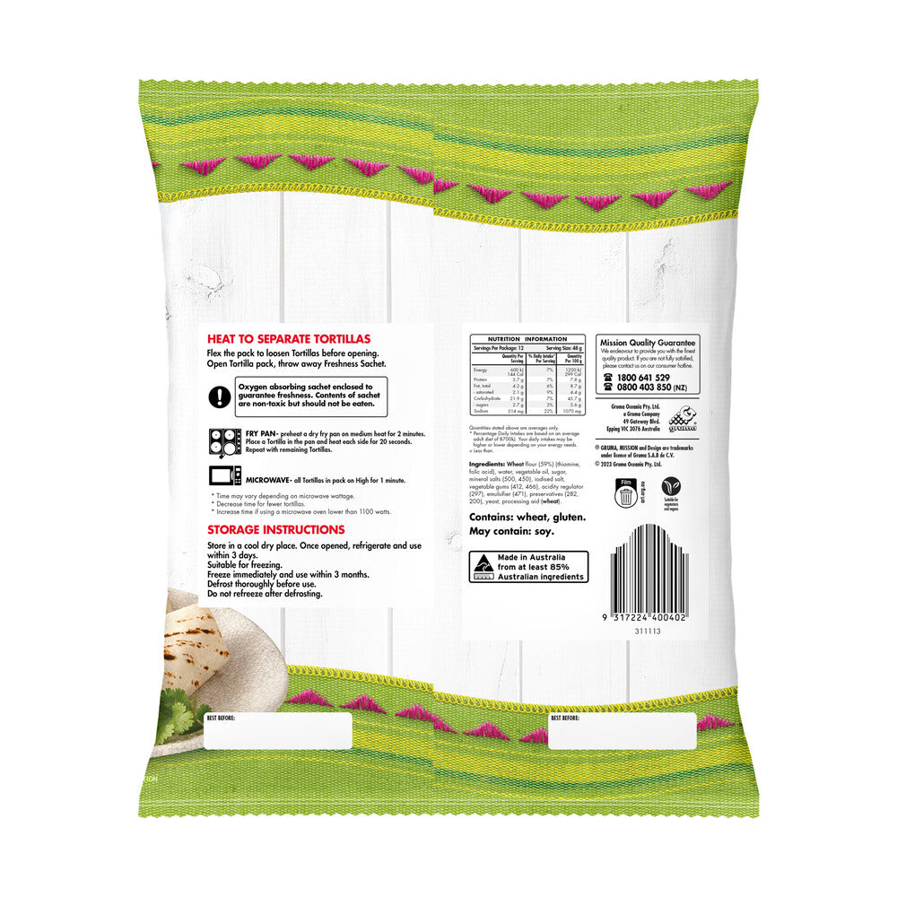 Mission Original Burrito 12 Tortillas - 576g