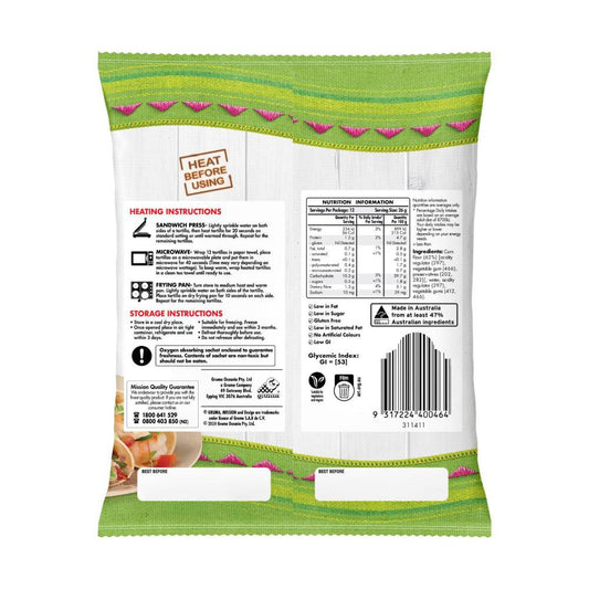 Mission White Corn 12 Tortillas - 312g