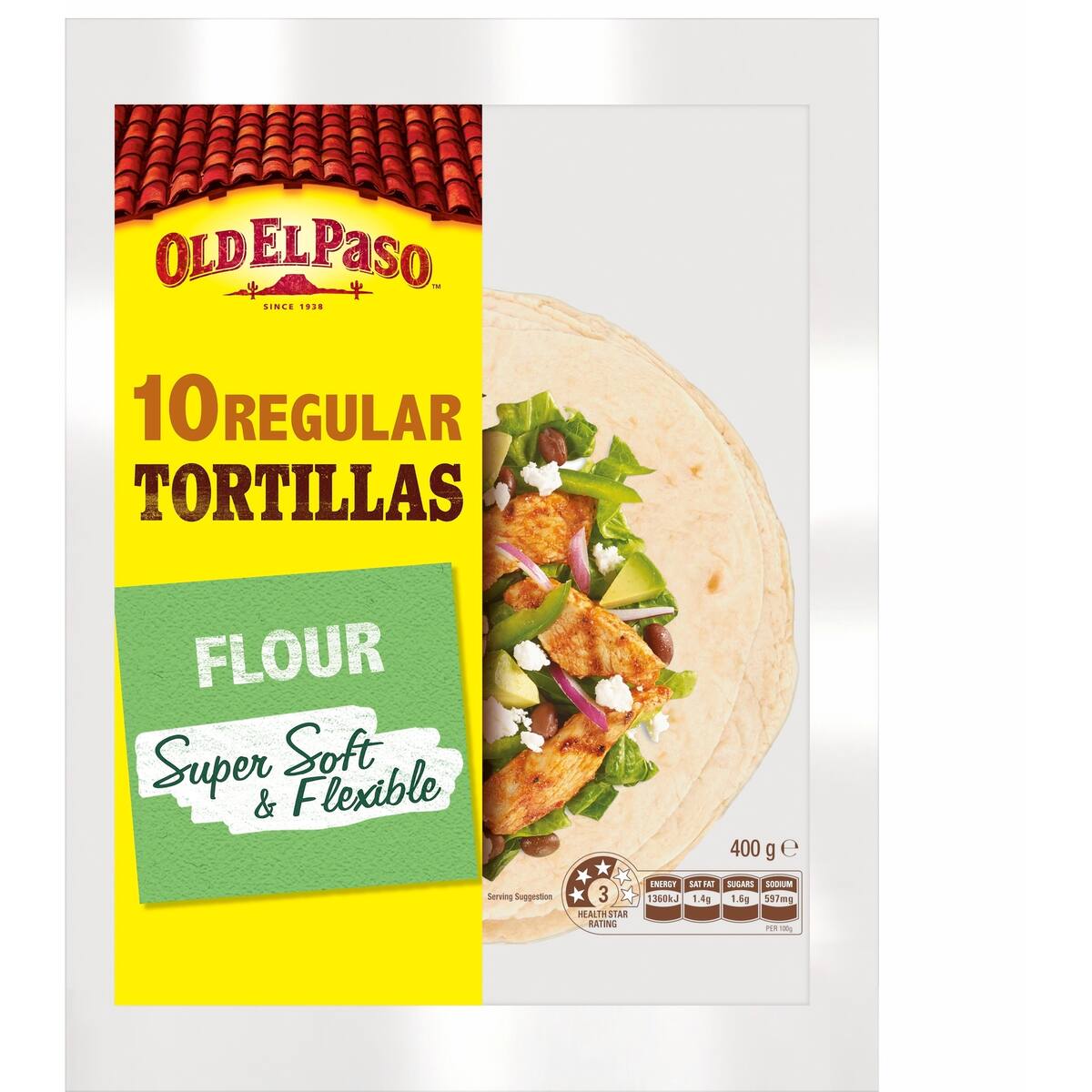 Old El Paso Fajita Tortilla Wraps 10 Pack