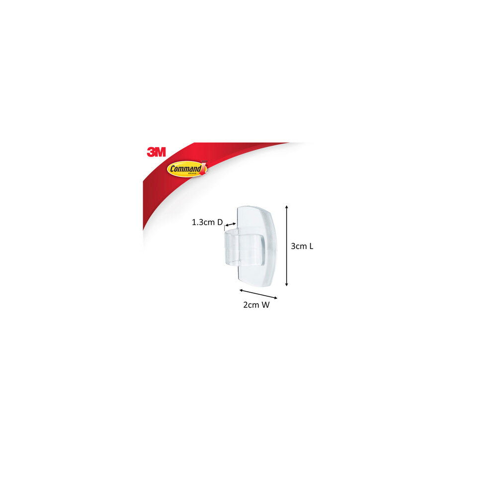 3M Command Adhesive Cord Clips - 4 pack