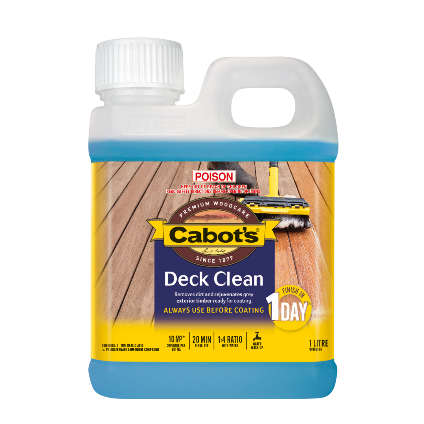 Cabot's Deck Clean - 1L