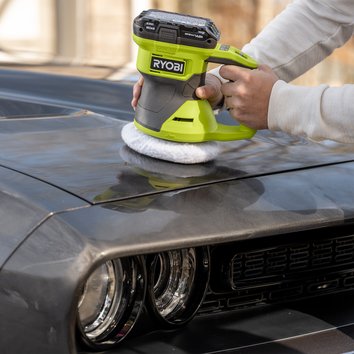 Ryobi Random Orbital Buffer Polisher - 18V One - 150mm