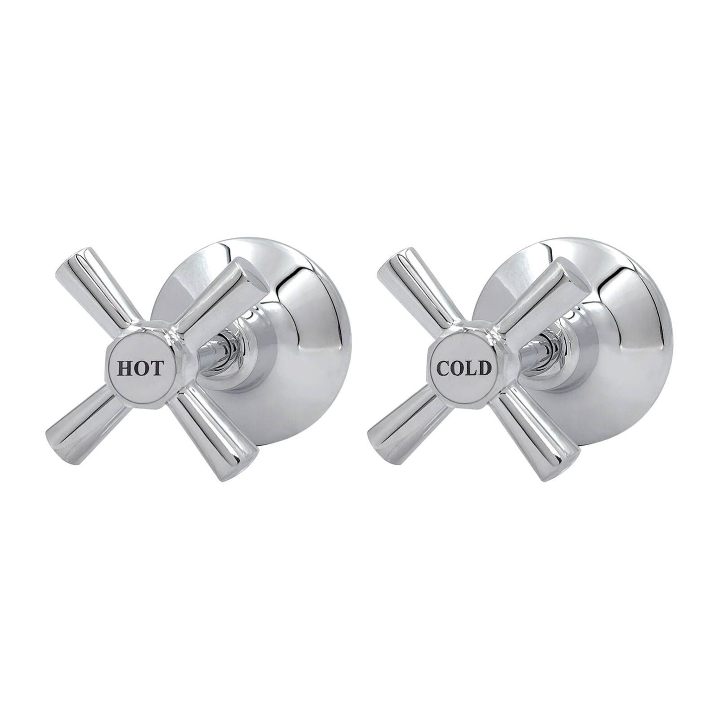Shaw Mason Chrome Easy Clean Wall Top Assembly - Pair - 67 x 67 x 120mm