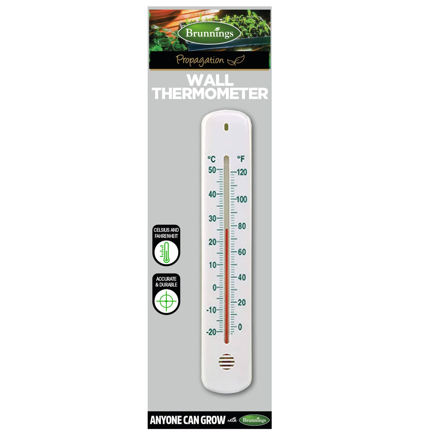 Brunnings Wall Thermometer - 210mm