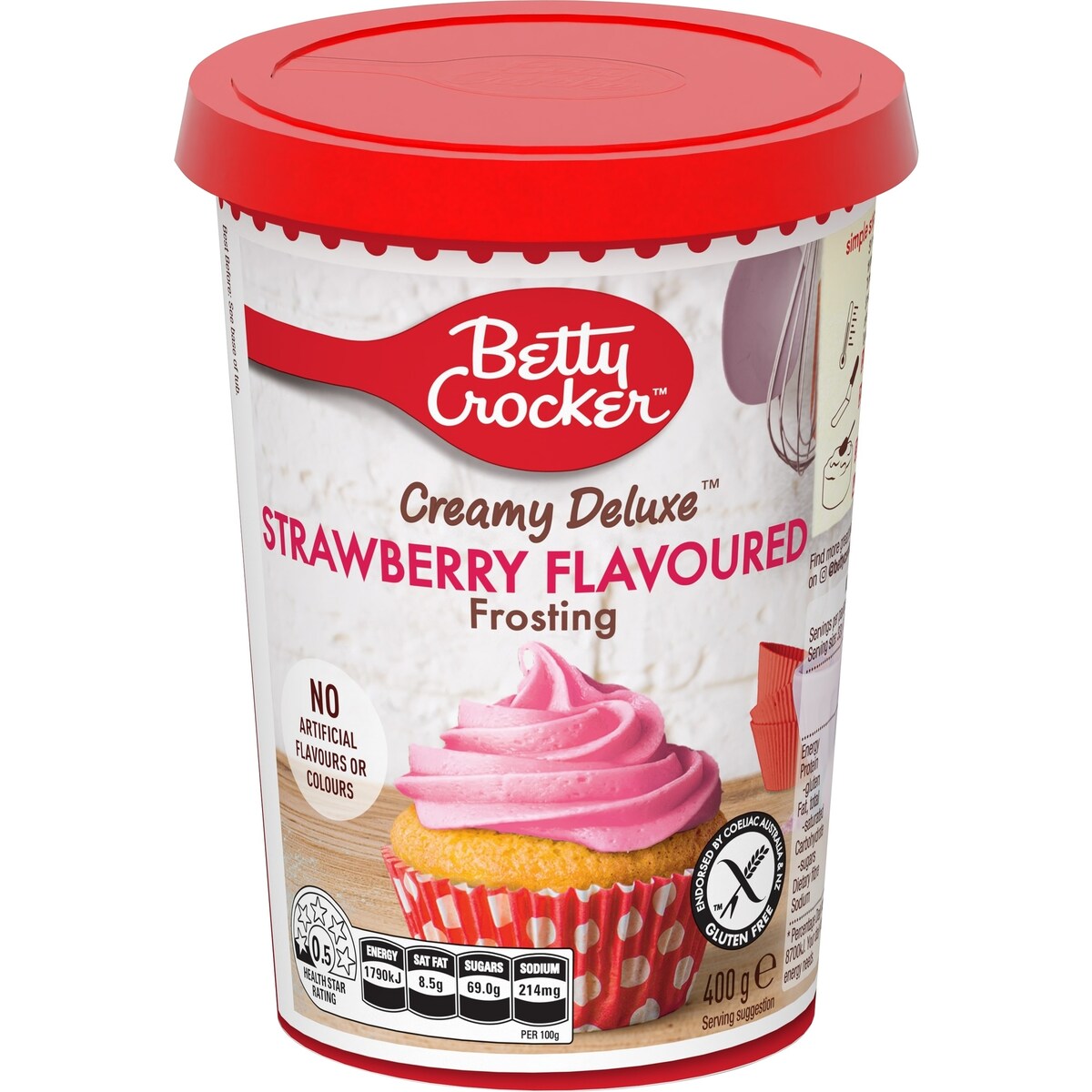 Betty Crocker Strawberry Gluten Free Frosting 400g