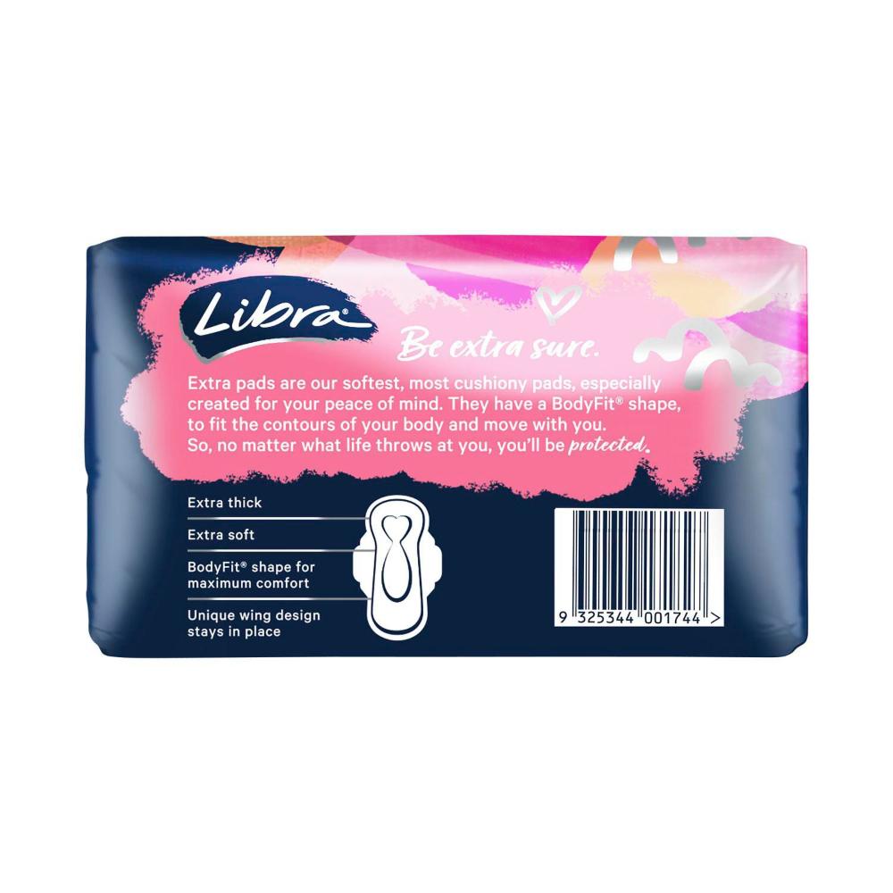 Libra Extra Super With Wings Pads - 12 pack
