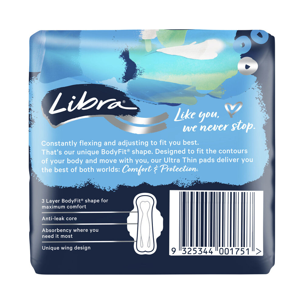 Libra Pads Ultra Thin Regular Wings - 14 Pack