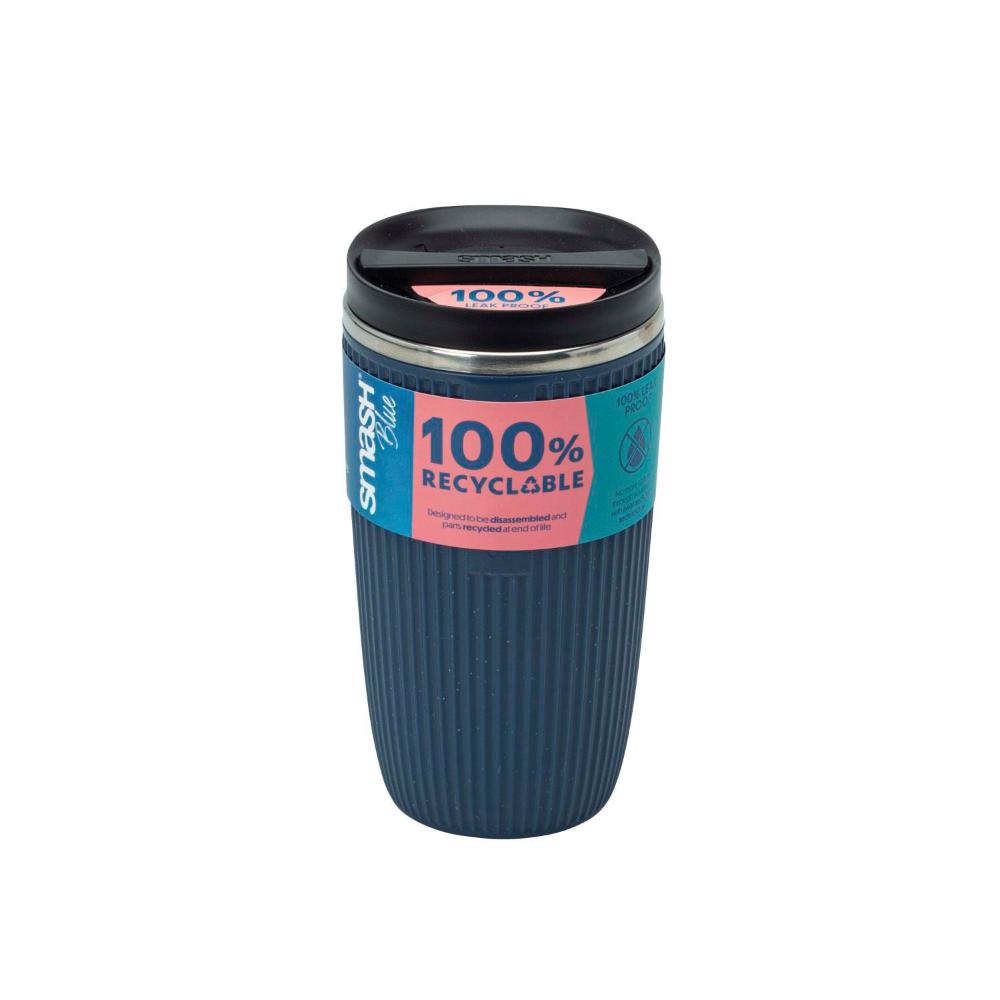 Smash Blue Recycled Coffee Cup 340ml - 1 each
