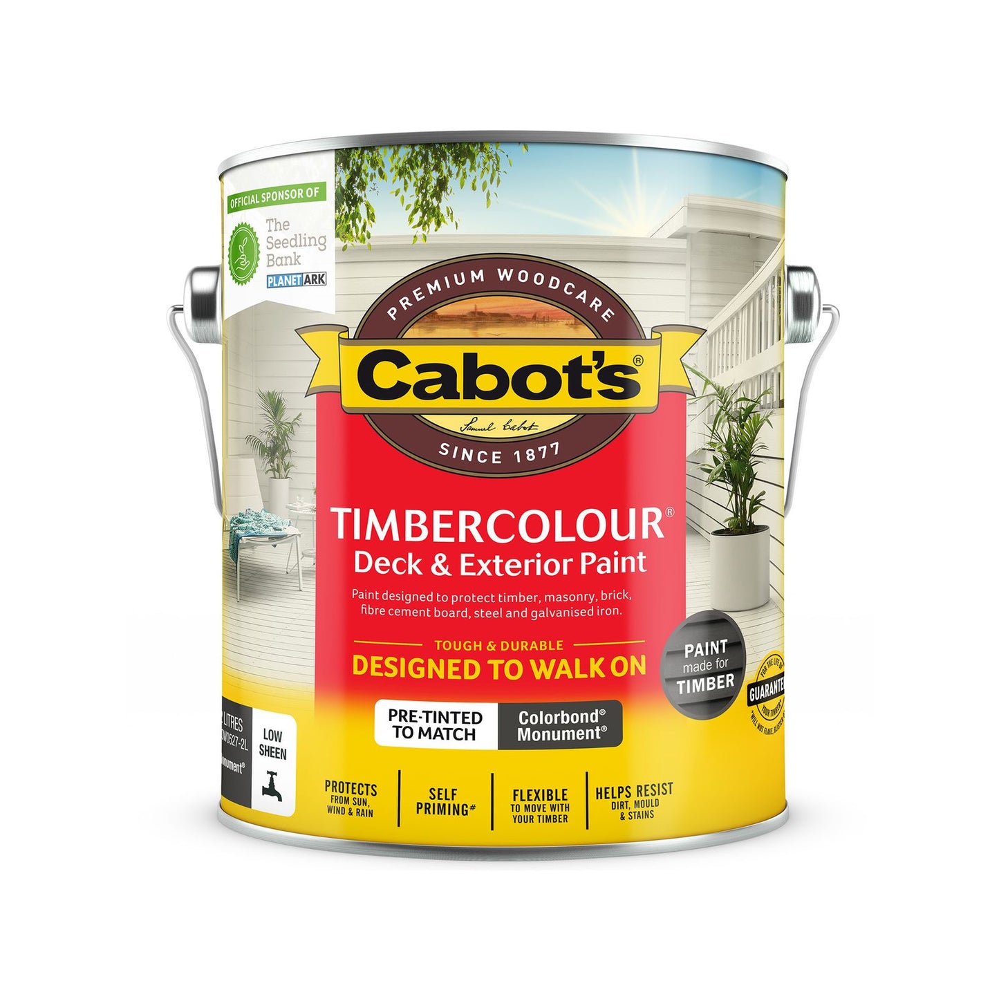 Cabot's Timbercolour Deck Exterior Paint - 2L - Colorbond Monument