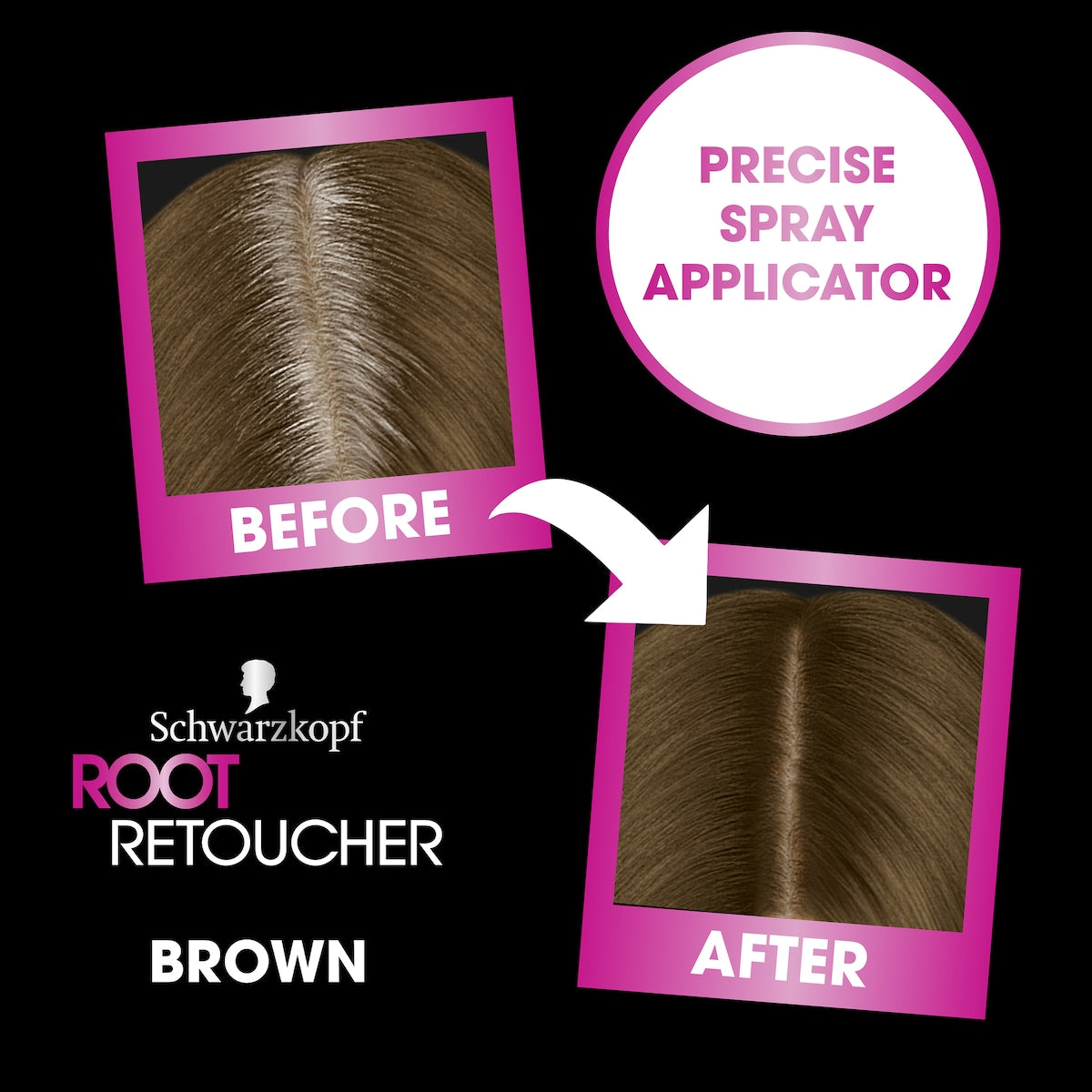 Schwarzkopf Brown Root Retoucher Hair Colour Grey Cover 120ml