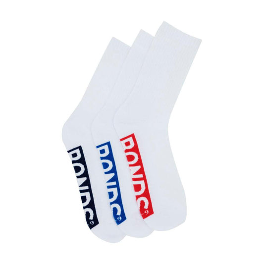 Bonds Mens Logo Crew 6+ - 3 Pack