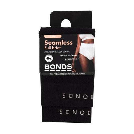 Bonds Womens Seamless Full Brief Size 14 - 2 Pack