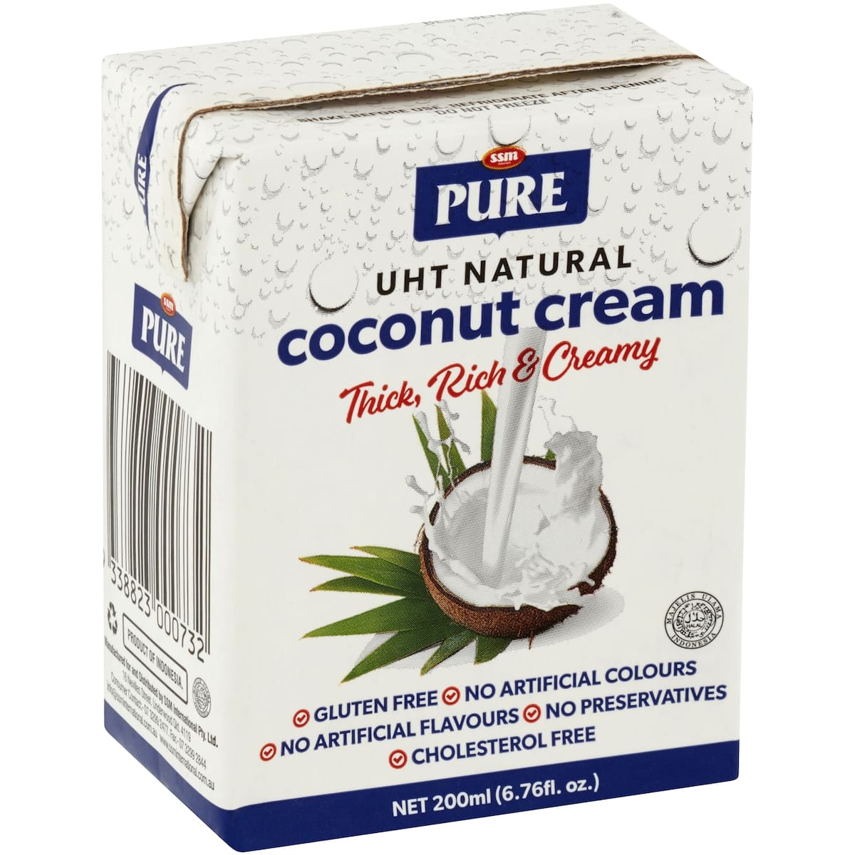 Ssm Uht Natural Coconut Cream 200ml