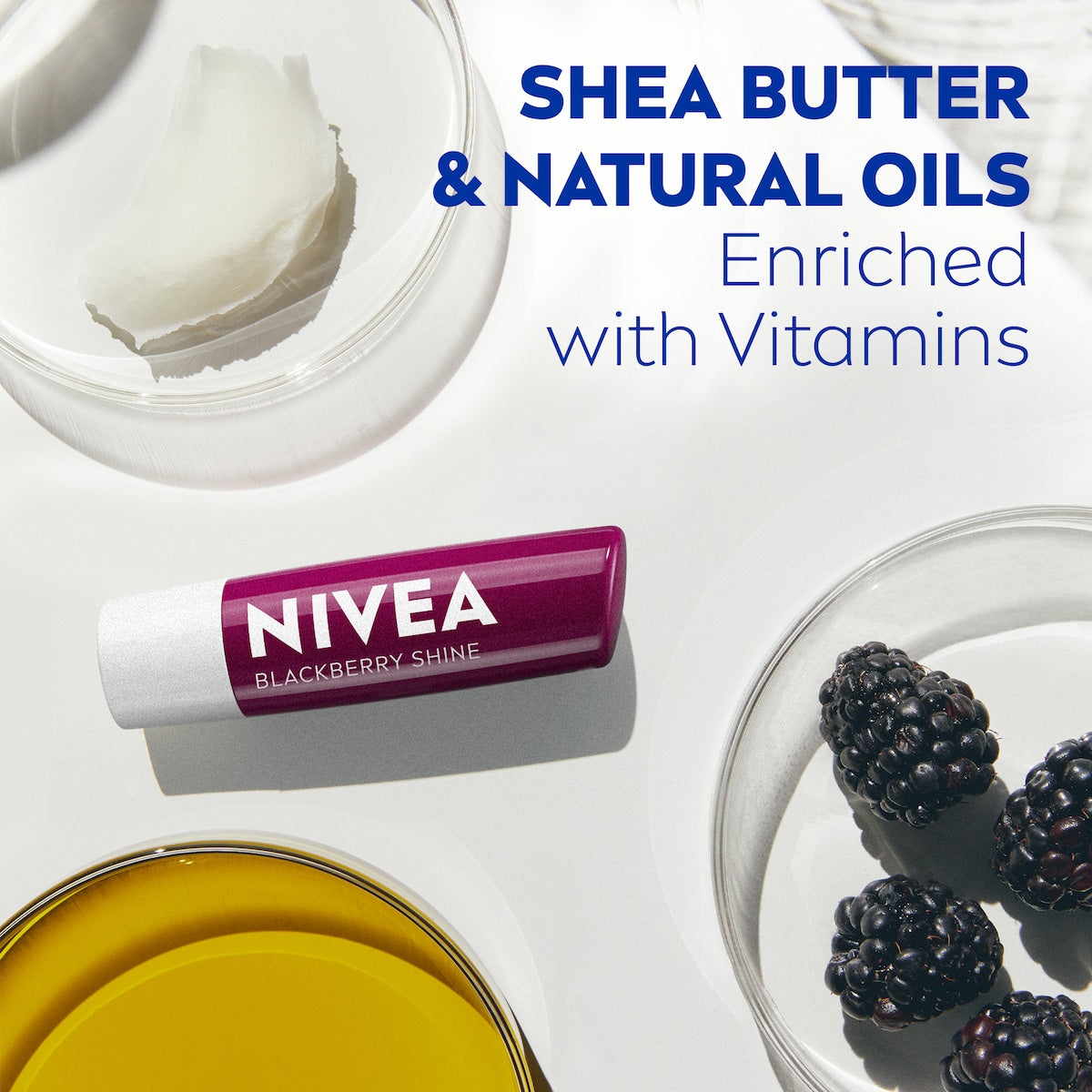 Nivea Black Berry Shine Lip Balm 4.8g