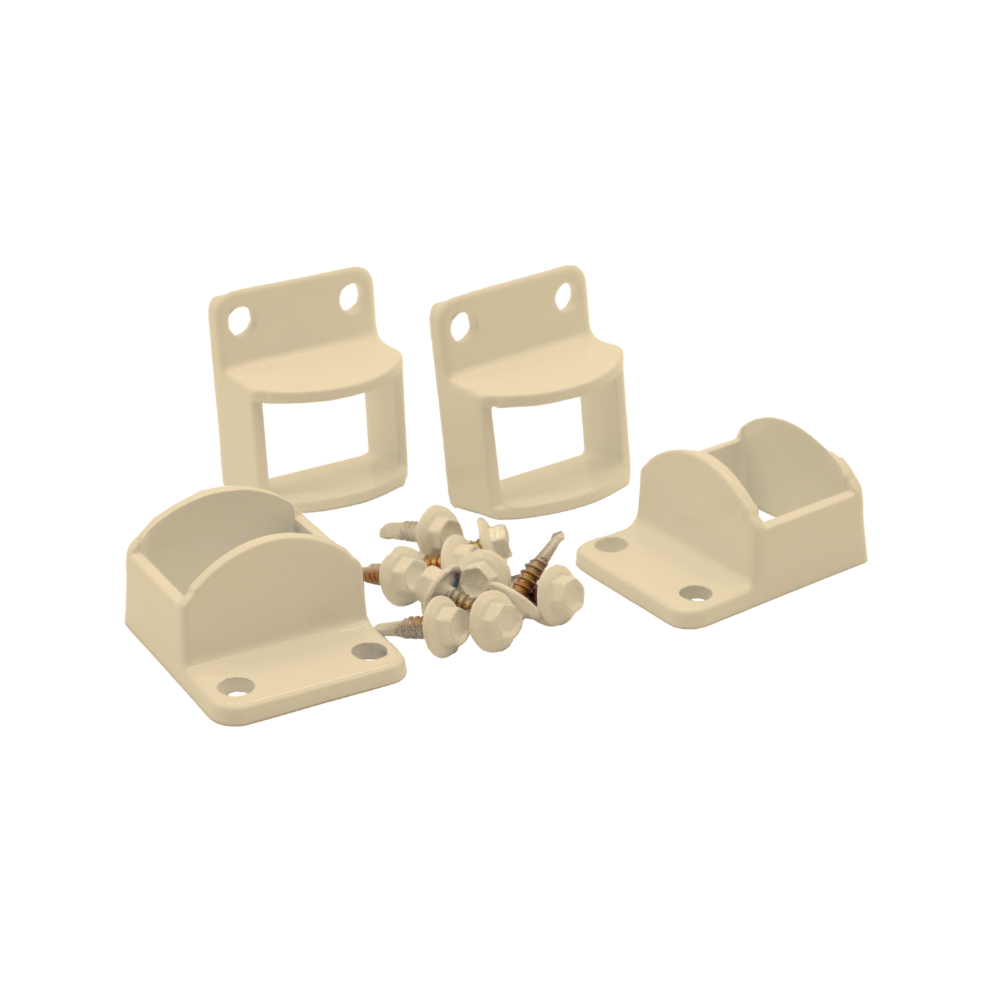 Protectoral Aluminium Pool Fence Brackets - 38 x 25mm - Primrose - 4 Pack
