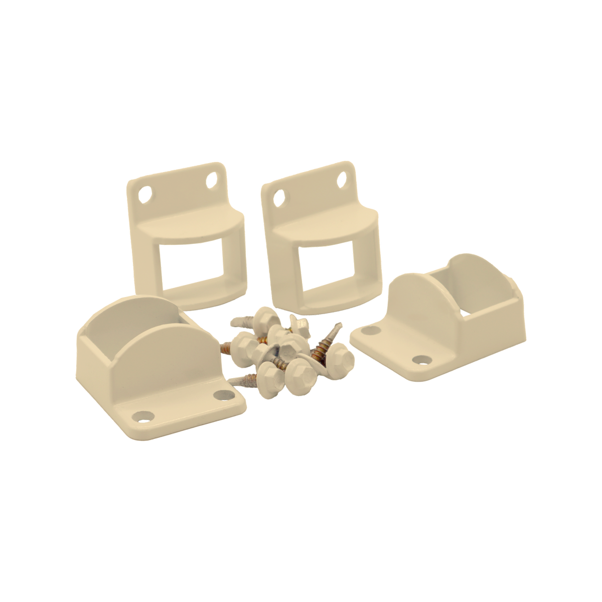 Protectoral Aluminium Pool Fence Brackets 38x25mm Primrose 4 Pack