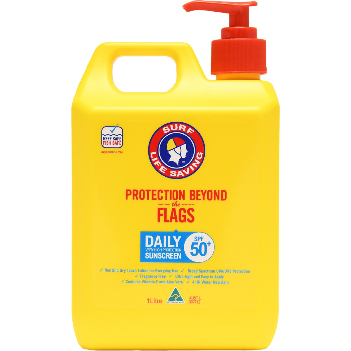 Surf Life Saving Spf50+ Daily Sunscreen 1l