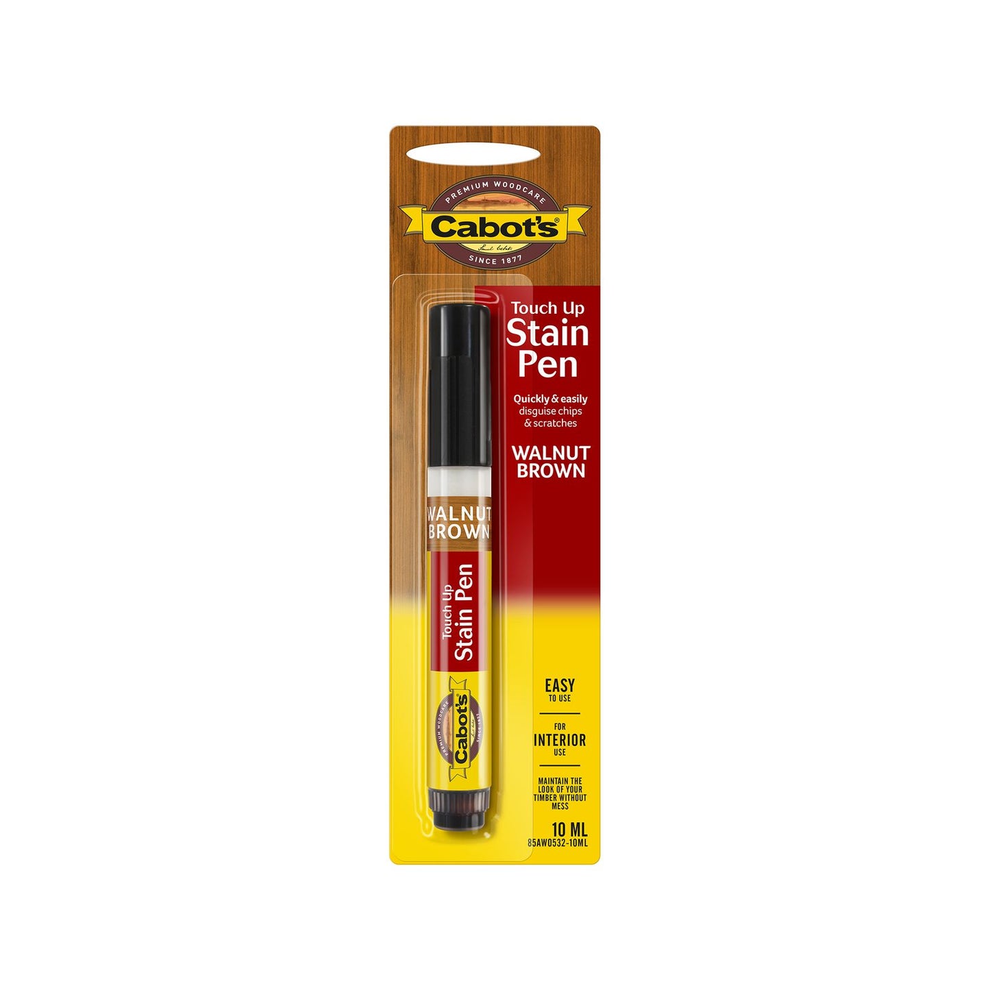 Cabot's Touch Up Stain Pen - 10ml - Walnut Brown