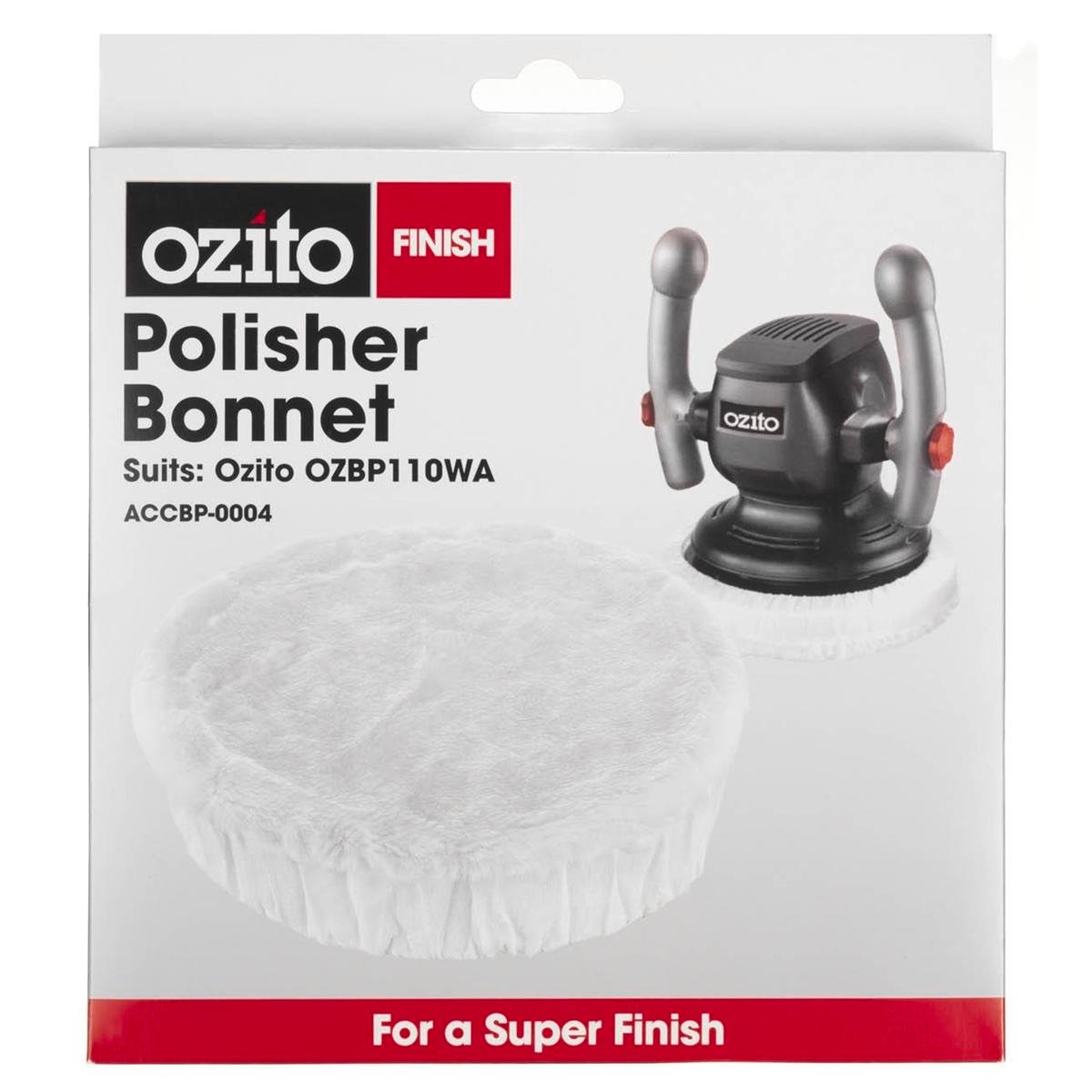 Ozito Polishing Bonnet - 175mm - Cloth - Non Marking Finish