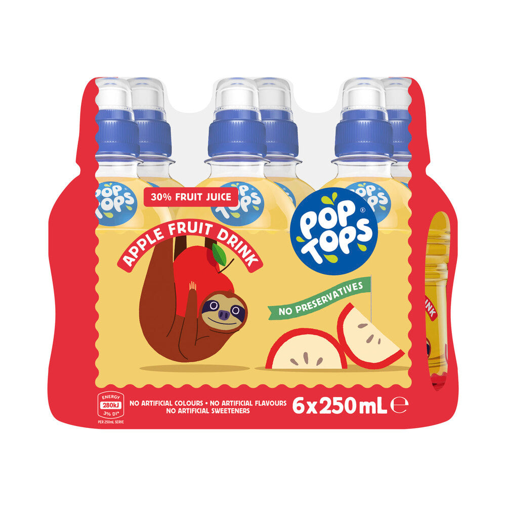 Pop Tops Apple Drink - 6 Pack