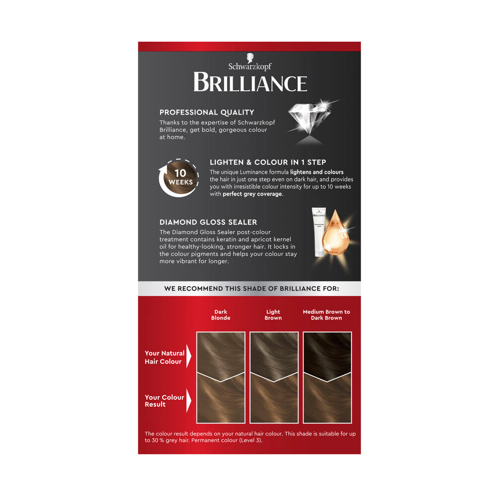 Schwarzkopf Brilliance L75 Brown Sugar - 1 pack