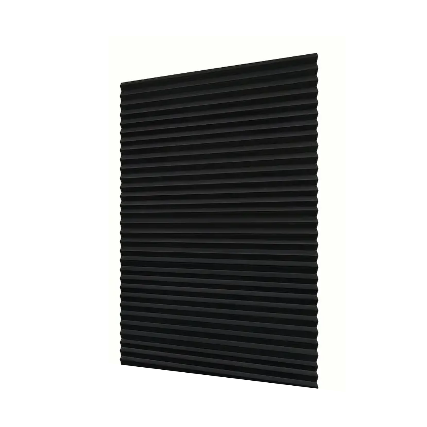 Pillar Temporary Stick on Pleated Blind - 120 x 180cm - Black