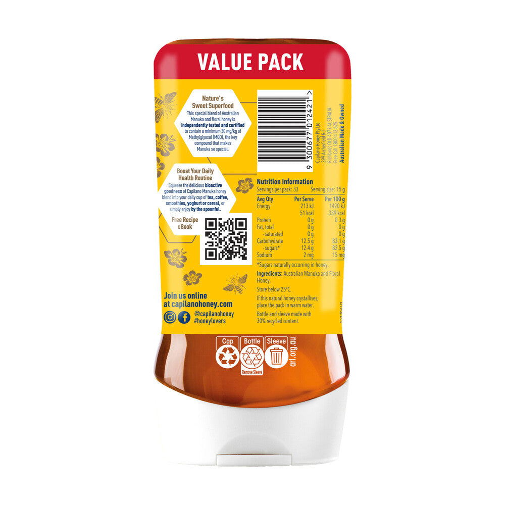 Capilano Manuka Honey Blend Mgo 30+ - 500g