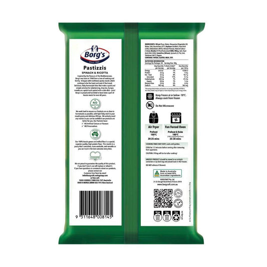 Borg's Spinach Pastizzi Value Pack - 1kg