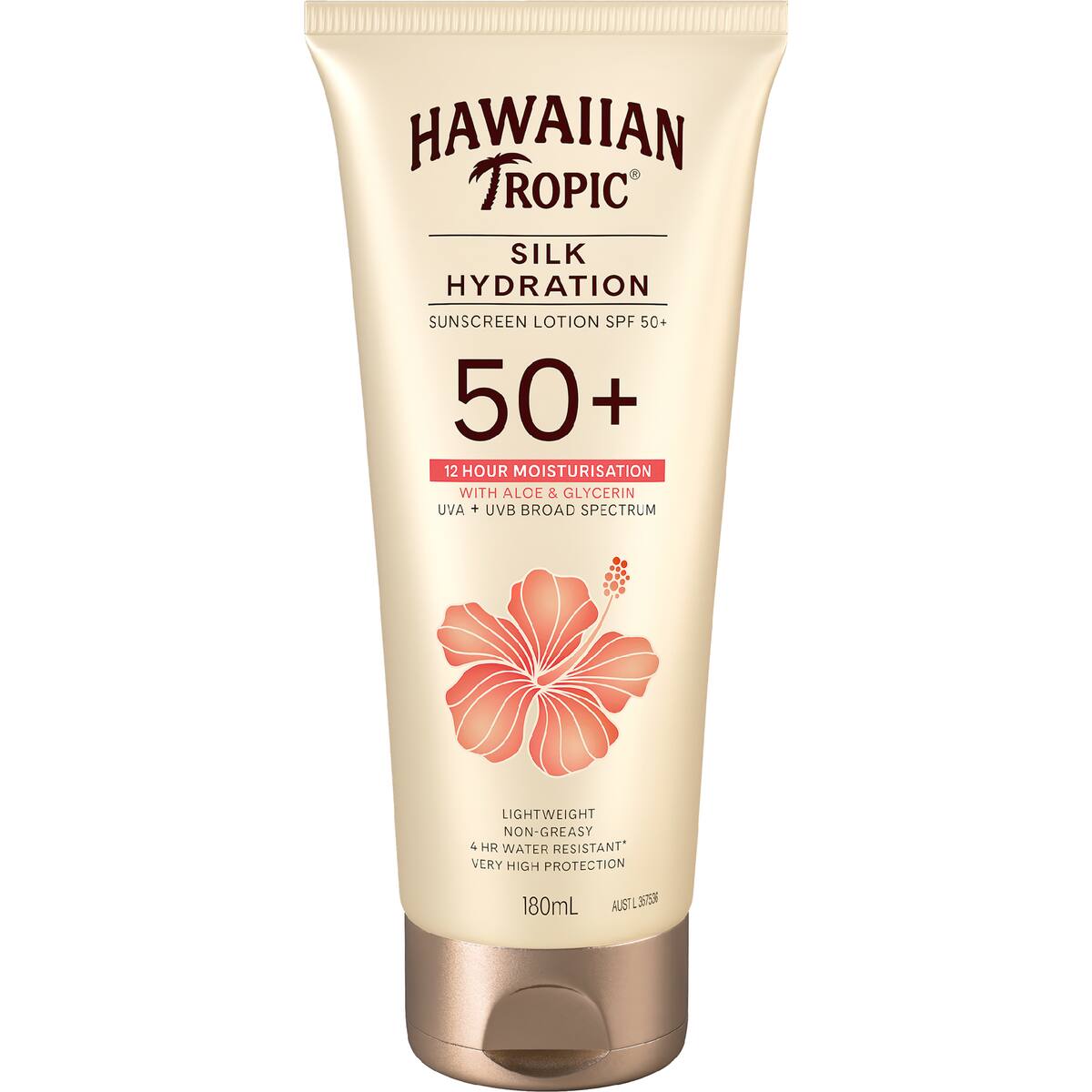 Hawaiian Tropic Spf 50+ Silk Hydration Sunscreen Lotion 180ml