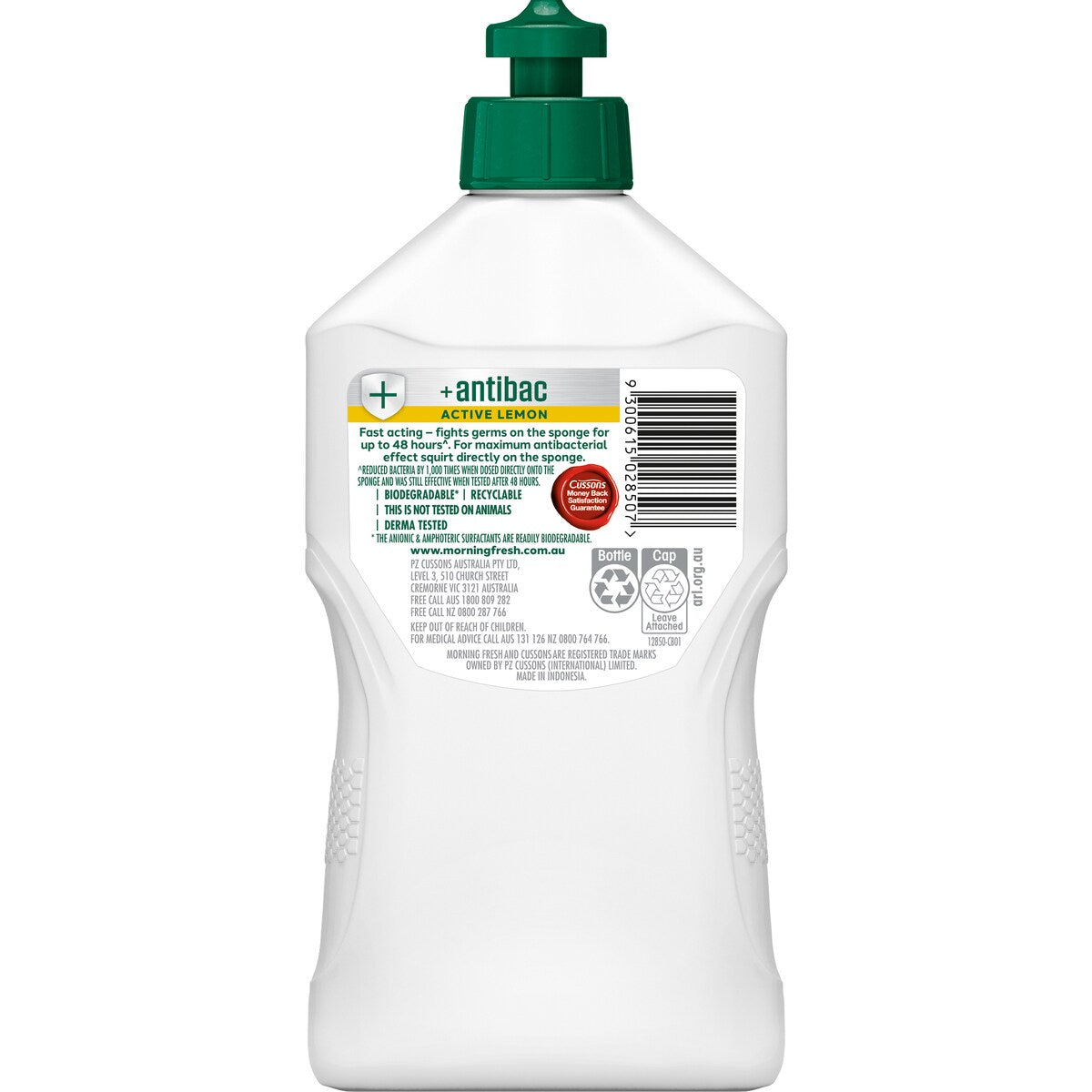 Morning Fresh Antibacterial Dishwashing Liquid Active Lemon 350mL
