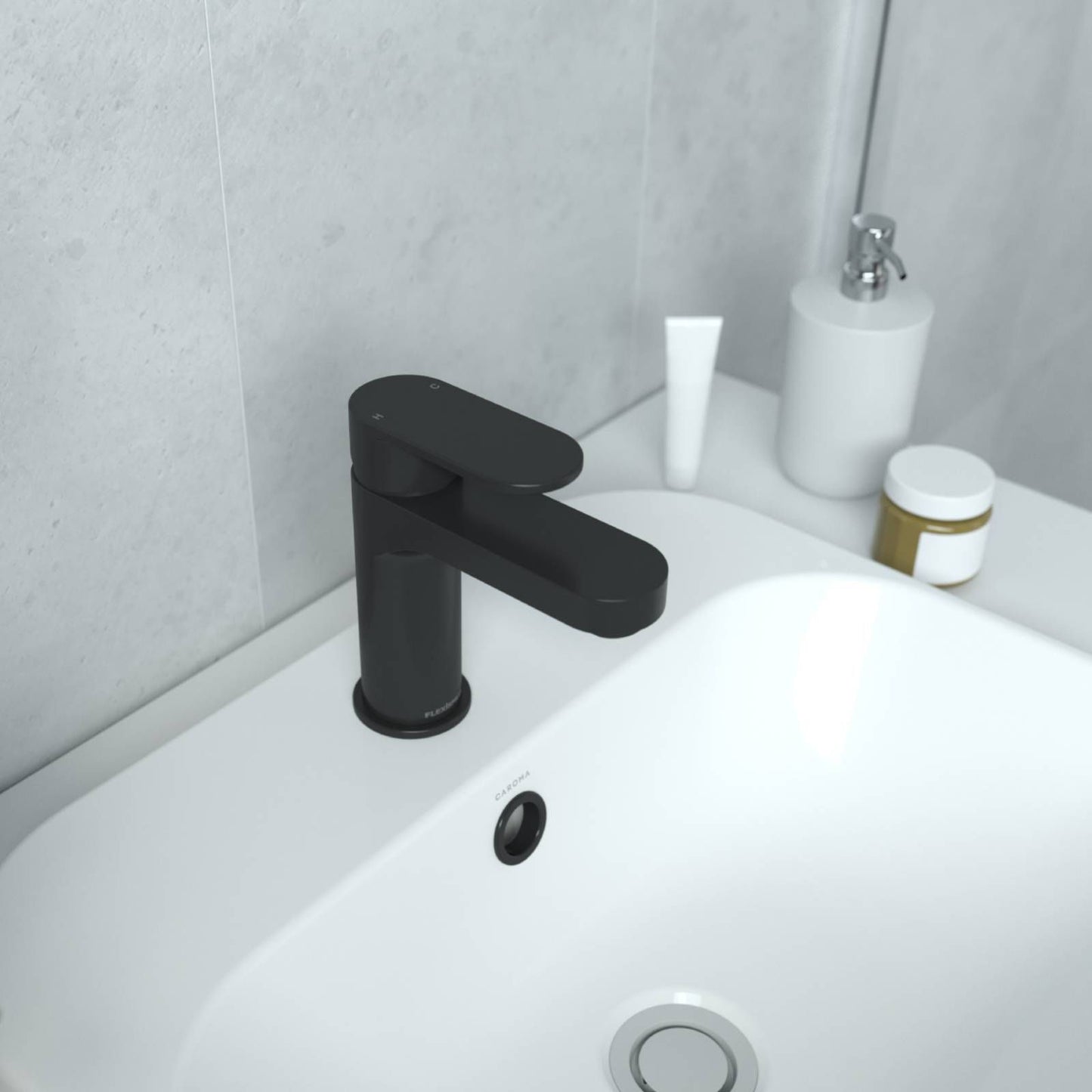 Flexispray Black Havana Basin Mixer - 50 x 144 x 100mm
