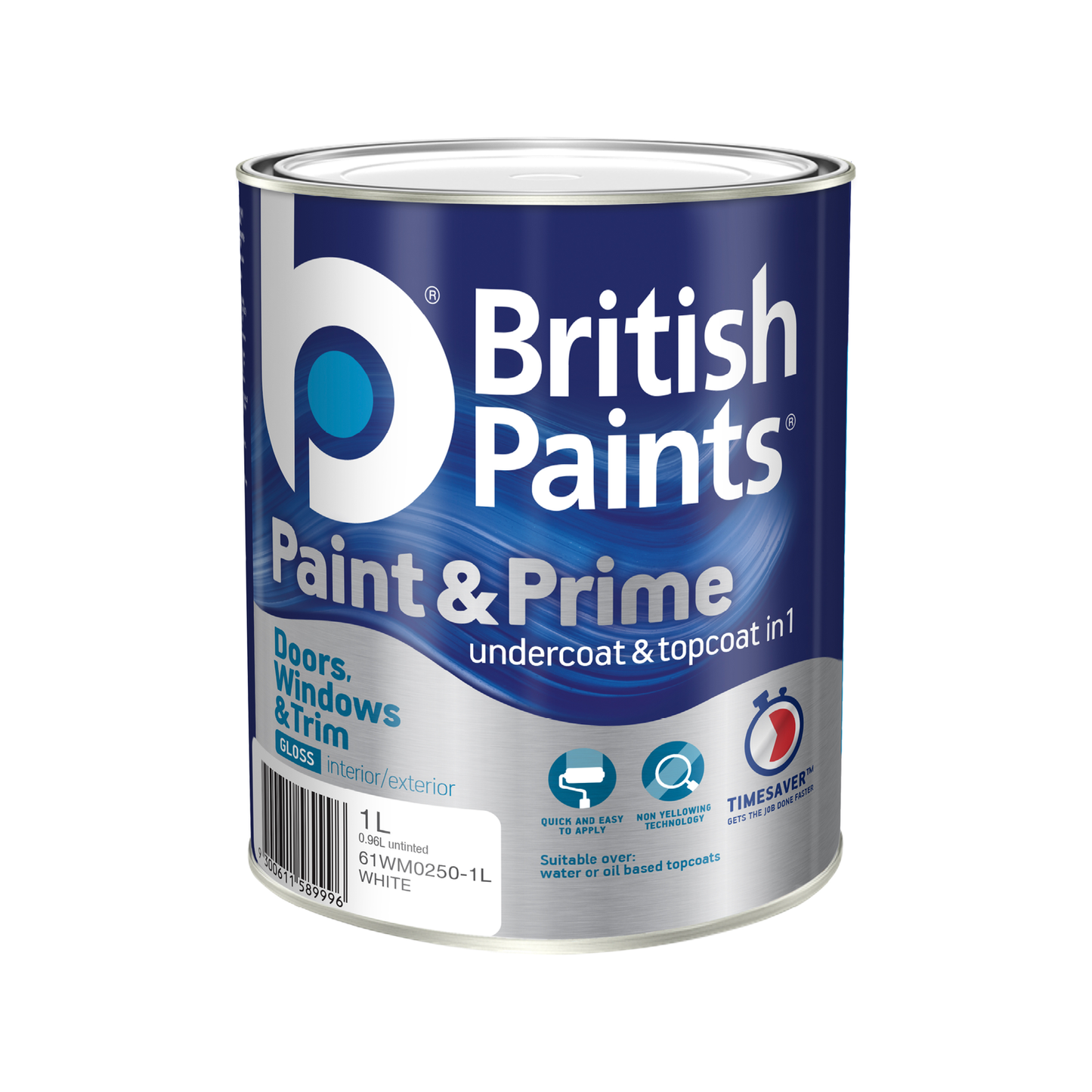British Paints Paint & Prime - 1L