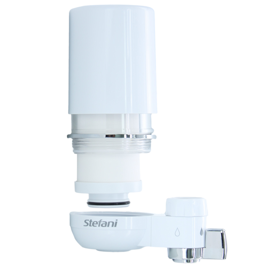 Stefani Lead Free On Tap Ceramic Water Filter System - White