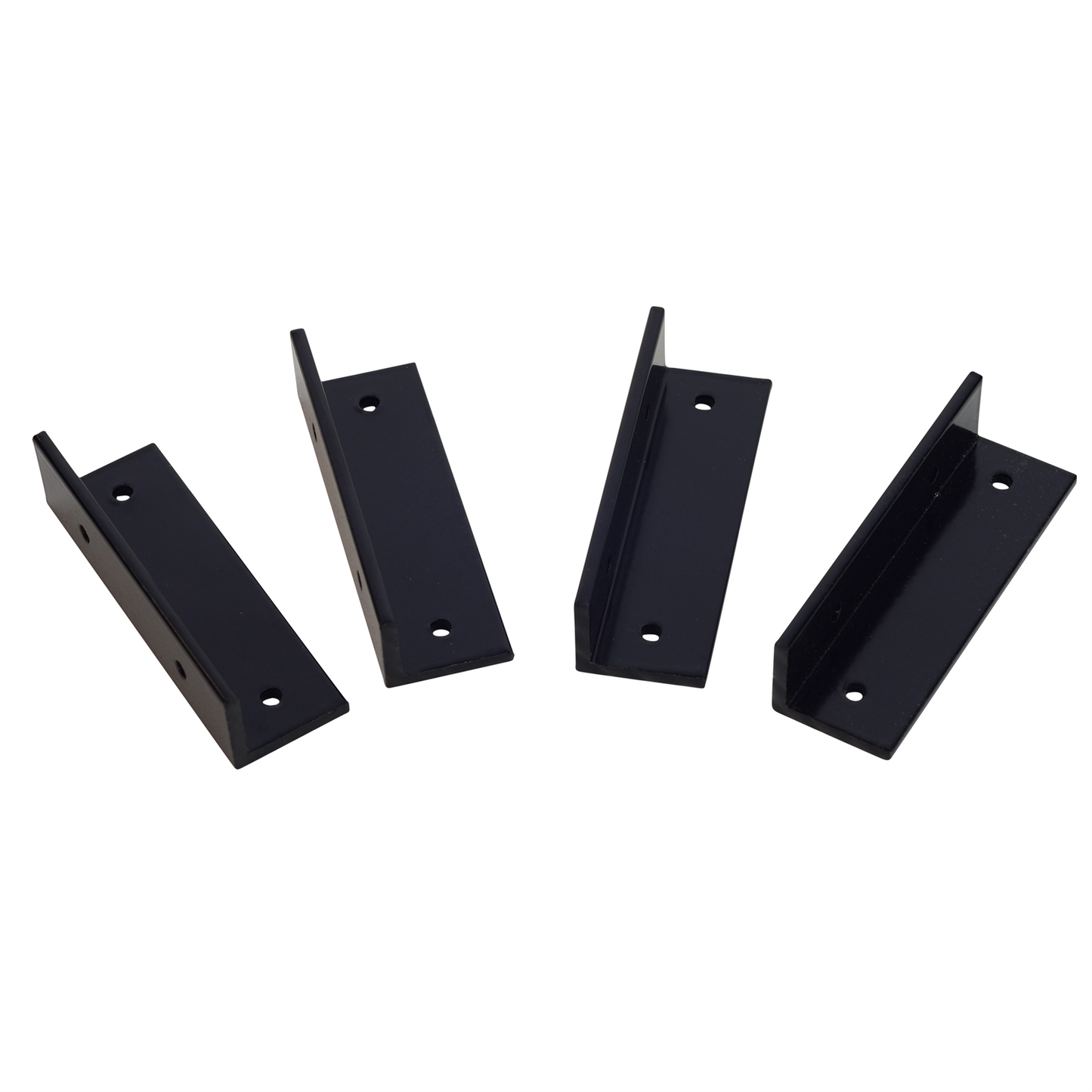 ProtectorAl Easy Screen Fixing Brackets - 25 x 20 x 80mm - Black - 4 Pack