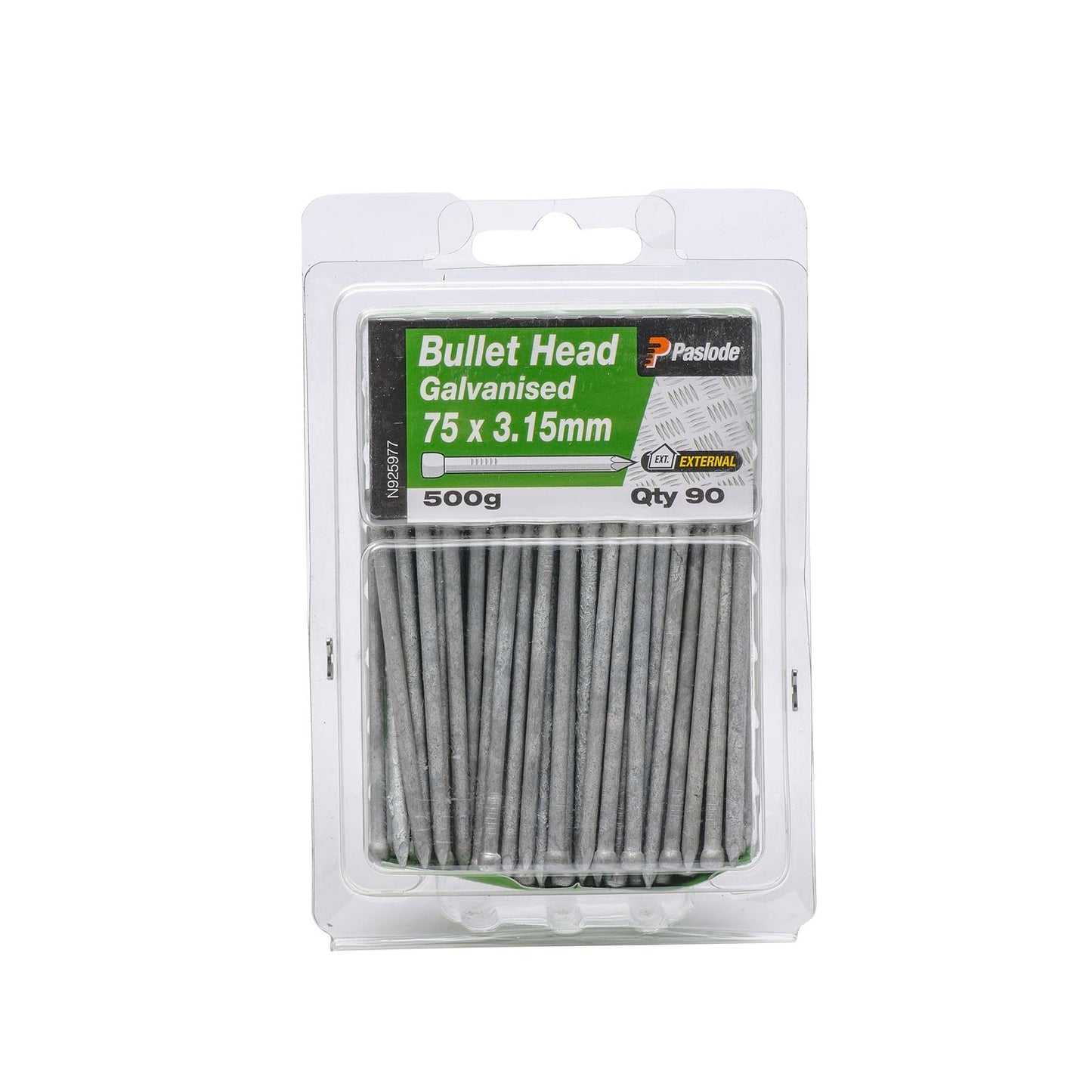 Paslode Bullet Head Nails - 75 x 3.15mm - 90 Pack