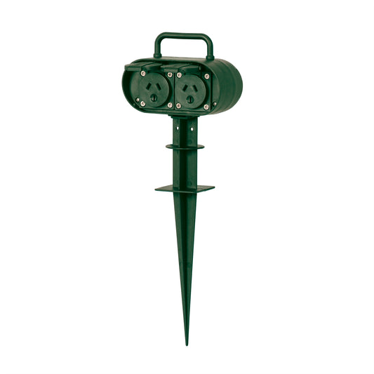 Arlec Outdoor Power Garden Stake - 2 Outlet