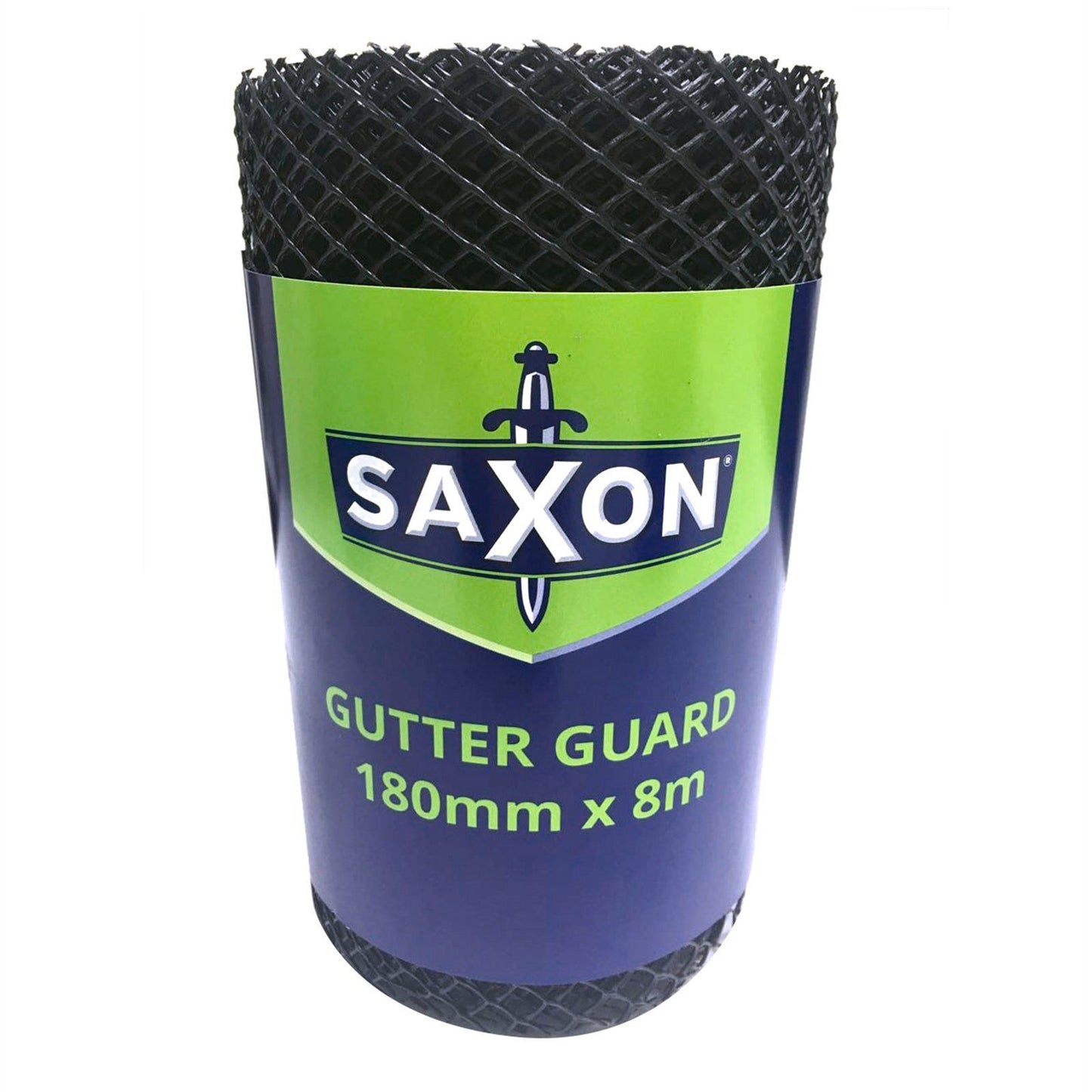 Saxon Gutter Guard - 180mm x 8.0m - Black