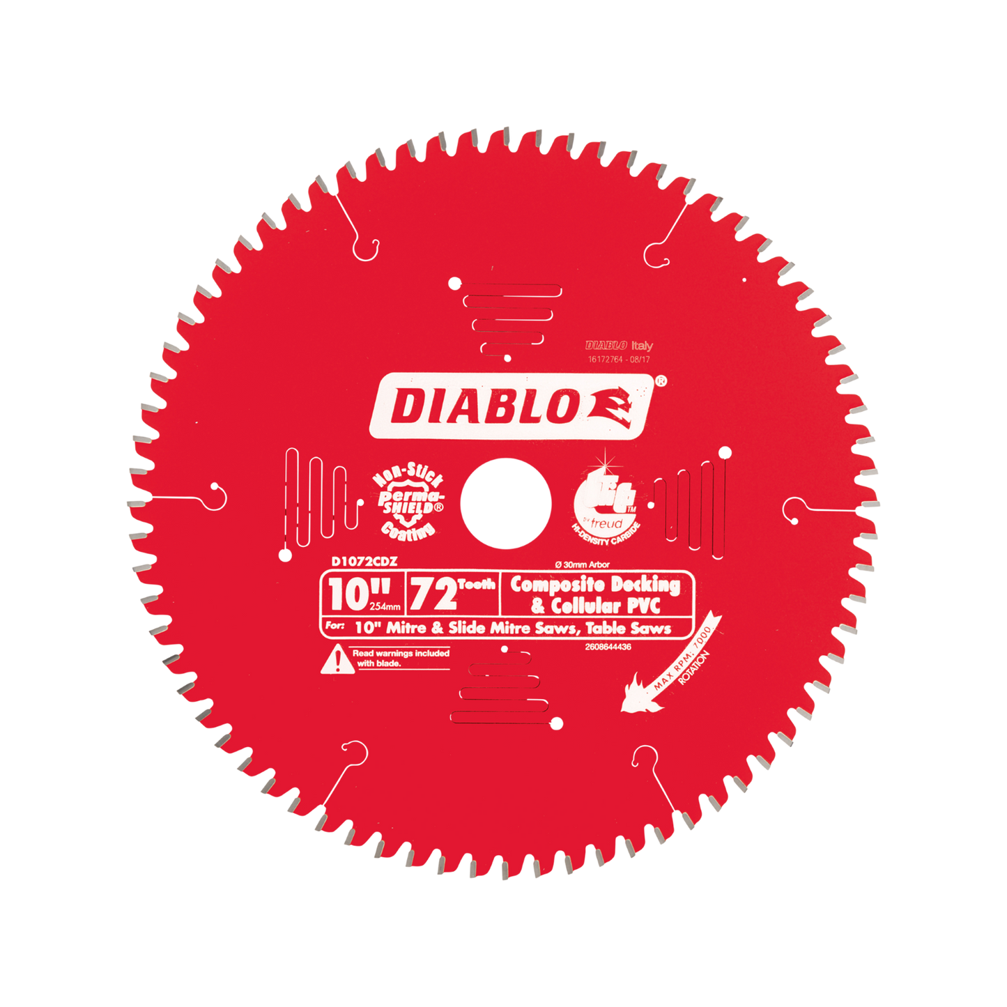 Diablo Composite Decking Saw Blade - 254mm - 72T