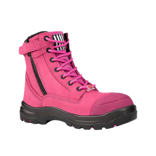 Shewear Achieves Hot Pink Women's Safety Workboots - Size AU 5 / EU 36