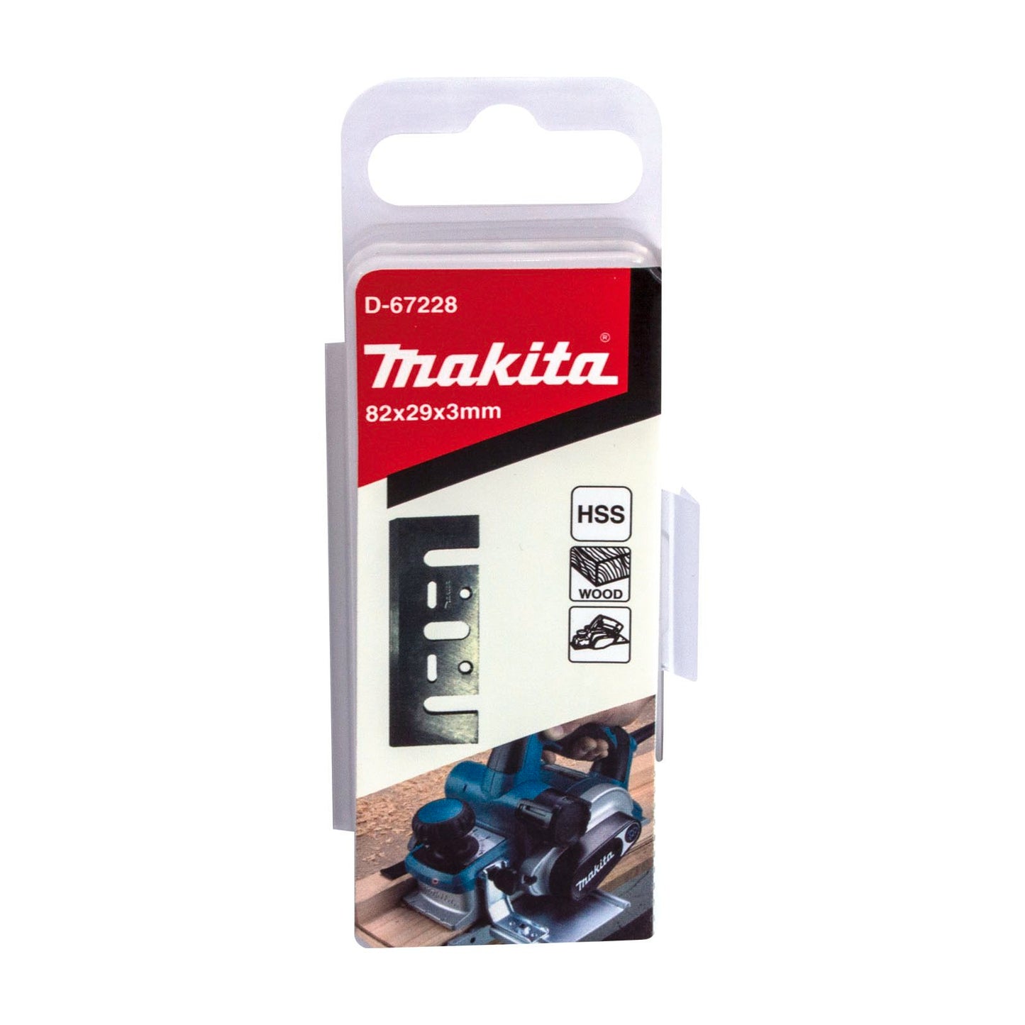 Makita HSS Planer Blade - 82mm - 2 Pack - A-43648