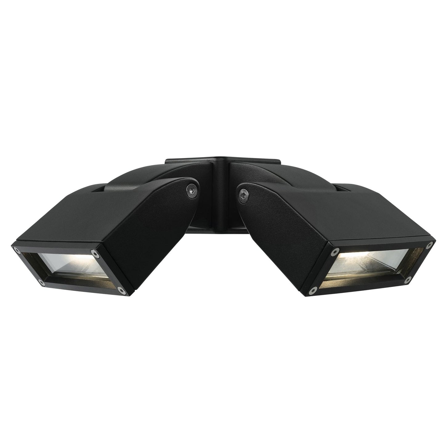Brilliant Nighthawk Black Twin Flood Light - 24W - 400 x 150mm
