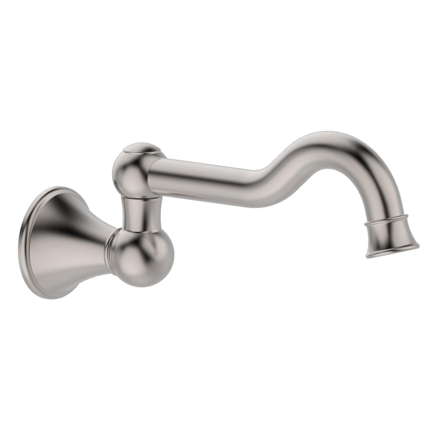 Mondella MAESTRO Classic Swivel Bath Spout Brushed Nickel Maestro