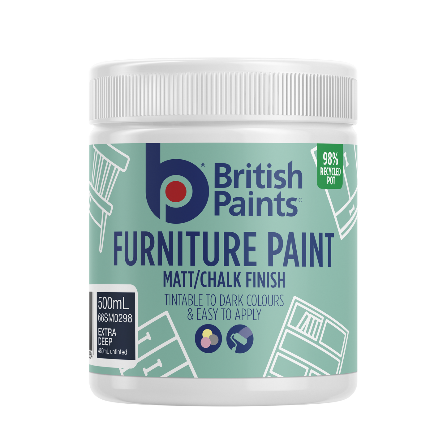 British Paints Extra Deep Furniture Paint - 500ml