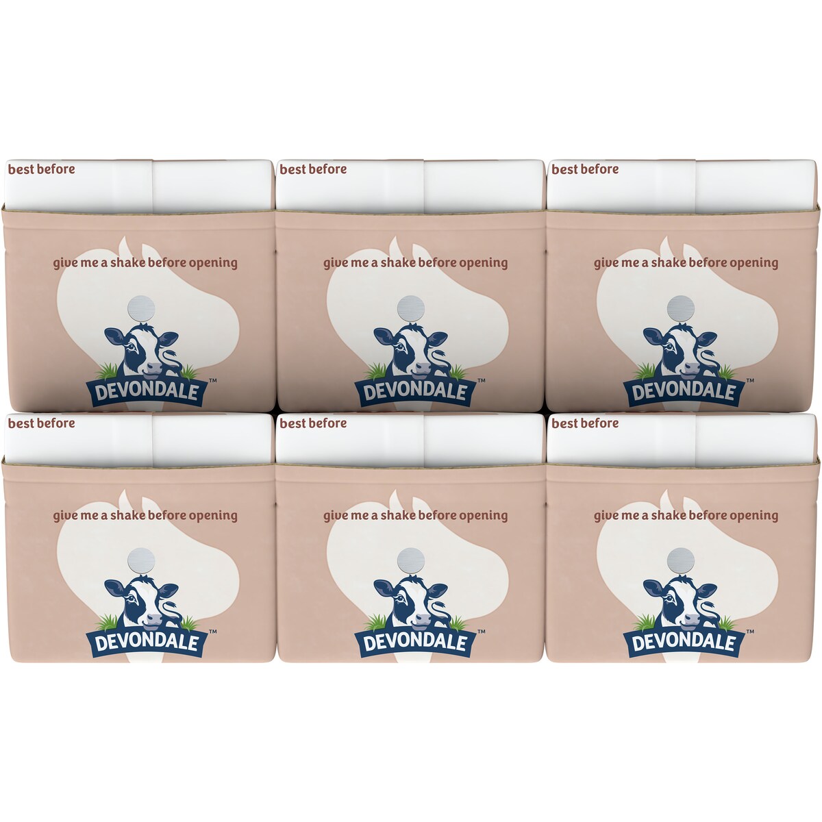 Devondale Moo Chocolate Milk Long Life Uht Milk 200ml X 6 Pack