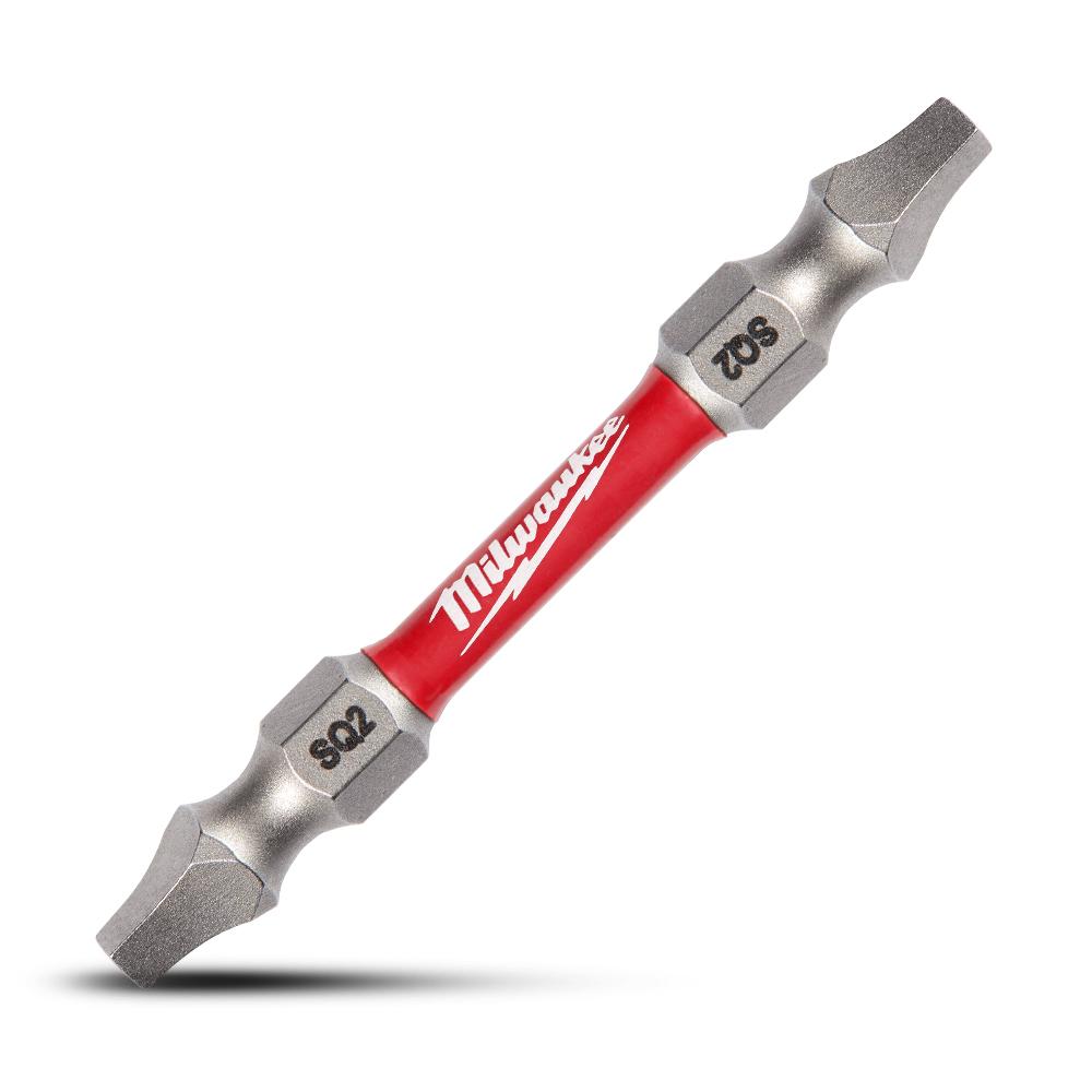 MILWAUKEE SHOCKWAVE SQ2 x 60mm Double Ended Screwdriver Bit 48324320