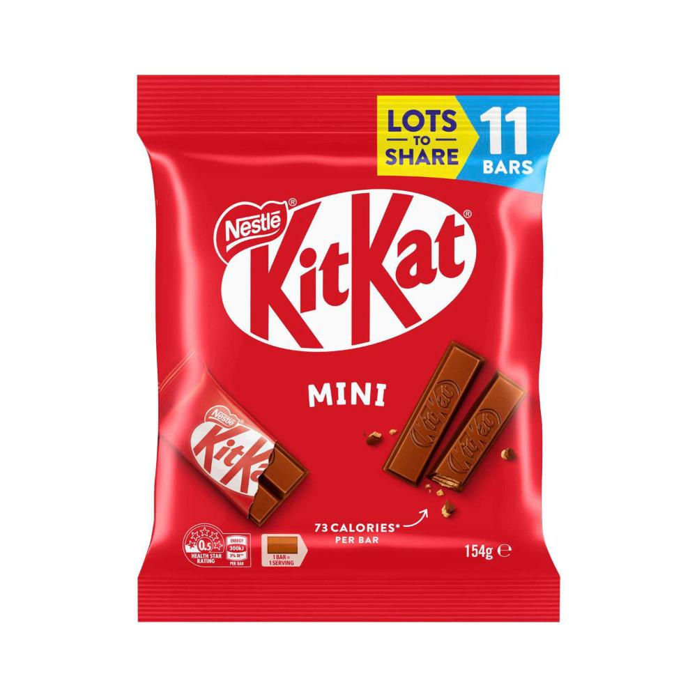KitKat Milk Milk Chocolate Share Pack 11 Pieces - 154g