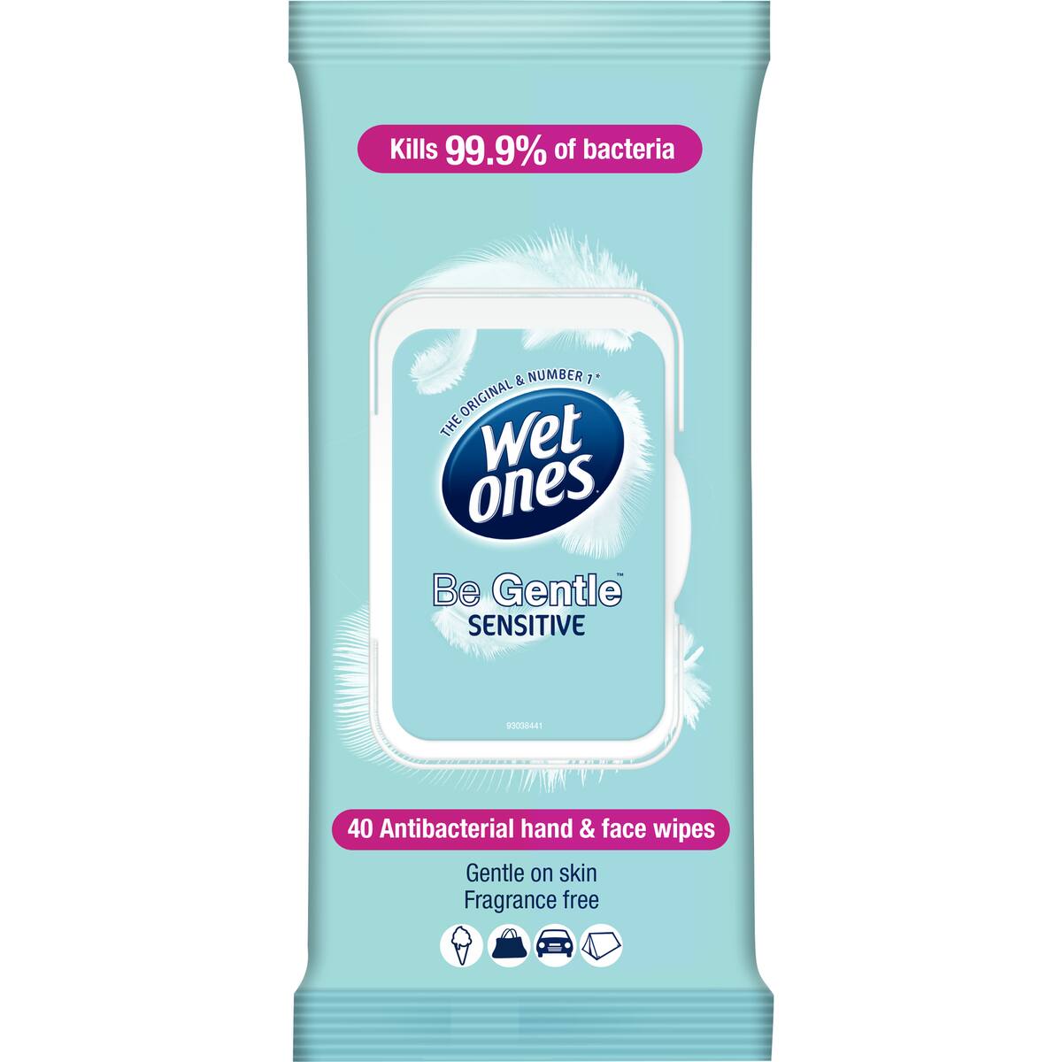 Wet Ones Moist Wipes Gentle 40 Pack