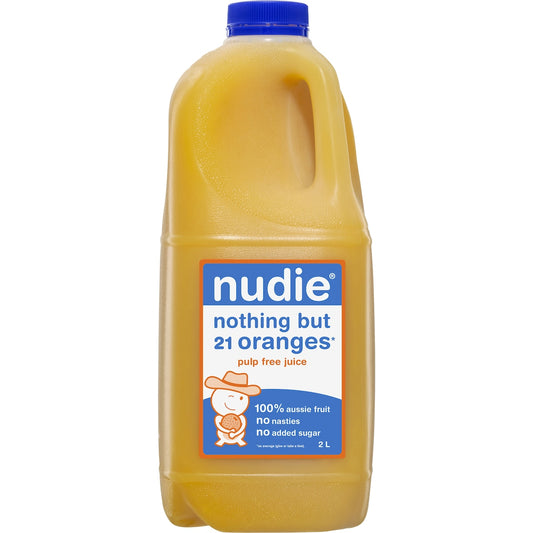 Nudie Nothing But Oranges Pulp Free Juice 2l