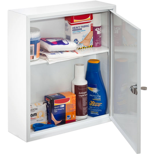 Sandleford First Aid Box - 315 x 360 x 100mm - White