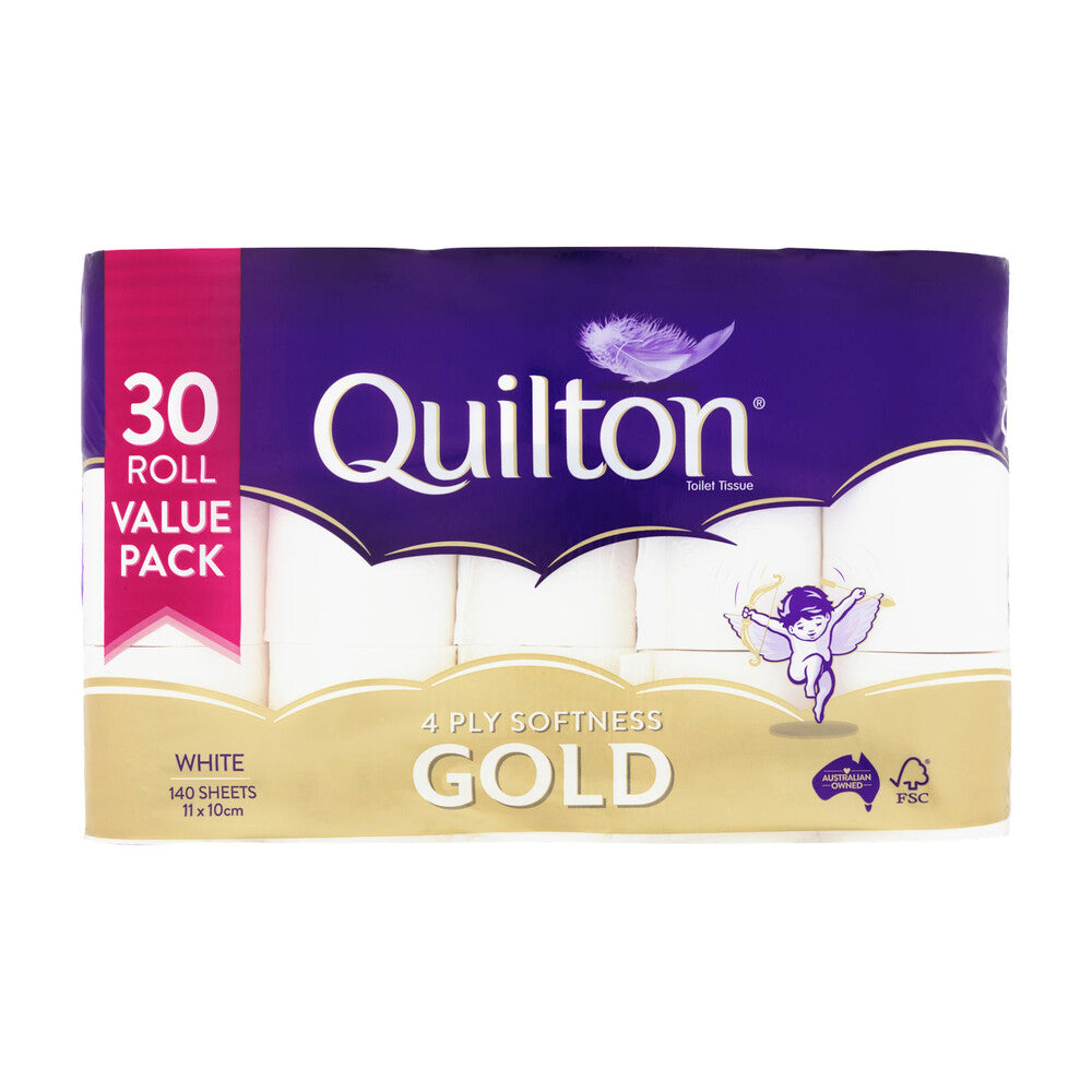 Quilton Gold 4Ply Toilet Tissue - 30 pack